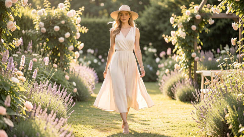 Tenue de mariage d’été : rester élégante sans subir la chaleur
